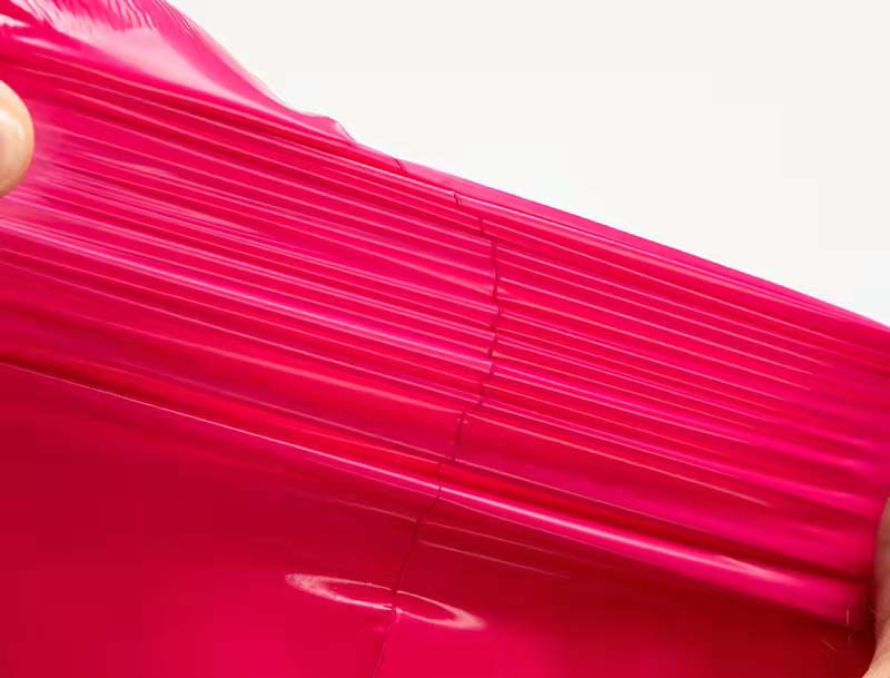 本溪玫红色快递袋-05