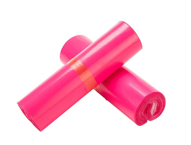 本溪玫红色快递袋-02